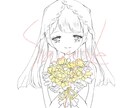 シンプル＊アイコンイラストお描きします モノクロorワンカラー お選びいただけます！修正何度でも◎ イメージ4