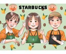 ファーストカットにぴったり！可愛い似顔絵を描きます ふんわり優しい似顔絵を作成いたします。 イメージ2