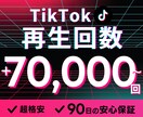 TikTok再生回数+70,000回増やします ★ココナラ最安値★安心の90日間保証付き✅ イメージ1