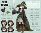ご希望のイラスト作成いたします 人物絵、花や小物/キャラクターデザイン、衣装デザイン可 イメージ2