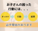 お子様の発達に関する悩み相談にのります 応用行動分析で困った行動を紐解き良い行動を増やしましょう イメージ4