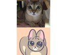 猫ちゃんのイラスト描きます SNSのアイコンやうちの子のイラストが欲しい方向け イメージ2