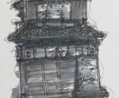 写真から味のあるイラストを描きます 思い出の場所や建物、自分の家など建物を中心に描きます。 イメージ4