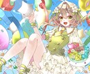一枚絵制作いたします 配信用、歌ってみたサムネイルなど、お任せください！ イメージ5