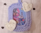 編み物で小物を作ります かぎ編みで【ポーチ】【トレカケース】【リボン】等作成します♡ イメージ9