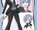 男の子でも、女の子でも！イラスト制作いたします アイコンイラストから立ち絵イラストまで幅広く承ります！ イメージ9