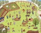 商用可！なごやか挿絵・イラスト（背景付き）描きます 個人・ビジネスなど様々な利用目的で製作可能です！ イメージ5