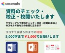 資料のチェック・校正・校閲いたします サラリーマンで資料チェック・校正10年以上のスキルを活用 イメージ1