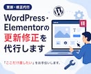 WordPress・Elementorを修正します 「ここだけ直したい」をお手伝いします。 イメージ1