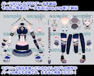Live２D用キャラデザ作成いたします Vtuber、ソーシャルゲーム等のlive２D用イラスト作成 イメージ3