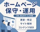 サイトの保守管理・運用をいたします HP制作後も安心！プロにお任せ！ イメージ1