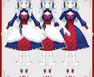 Vtuberキャラデザ＋パーツ分けイラスト描きます 高可動域用のかわいい女の子描きます イメージ2
