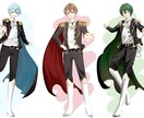 キャラデザ込!!立ち絵制作します 女の子、男の子どちらも制作可能です イメージ6