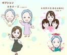 商用利用OK！似ててやさしいアイコンお描きします 現役似顔絵師がお写真から表情ポーズなどフルオーダー制作します イメージ4