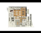 Autodesk Revit データを作成します 平面図、立面図面、断面図、簡易パースを作成します。 イメージ1