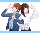 華やかで目の引く似顔絵を制作いたします 特別な日にも、日常にも、光る一枚を。 イメージ1