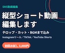 縦型ショート動画を編集します テロップ・カット・BGMまで込み イメージ1