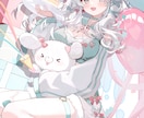 サムネ、グッズ、アイコンイラスト制作いたします 男女問わず表情豊かなキャラクターをお描きします。 イメージ2