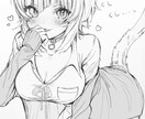 キラキラちゅるんとしたラフ画描きます ラフ画でも絵力がたっぷりです！ イメージ7