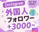 Instagram海外フォロワー3千人増やします 【出品記念価格！さらに10%UP】迅速に対応いたします⭐️ イメージ1