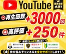 YouTube再生回数と評価が増えるまで拡散します 再生回数+3000回と評価+250件→1,500円 イメージ1