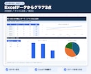 Excelデータからグラフ3点を作成します 購入・データ受領後2日目安、即日保証なし イメージ3