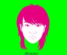 顔と色で、グッと印象が強くなる名刺、作ります 3色ほどで、パキットした、似顔絵付きの名刺デザインします。 イメージ9