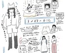 似顔絵・挿絵！ゆるくてかわいいイラスト描きます 手書き風であたたかみのある、ゆるかわなイラストをお届けします イメージ2