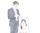結婚祝いに人気 | 水彩画似顔絵描きます 【イラストオーダー】水彩画風イラスト♡結婚祝いに人気 イメージ3