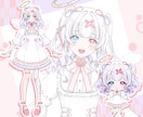 Vtuberデビュー！全工程制作します デザイン・パーツ分け・モデリング・ロゴ・ちびキャラ全部込!! イメージ8