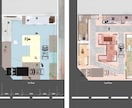 CAD図面を「伝わる」プレゼンパースにします 建築学生が空気感のあるコラージュ・ダイアグラムを作成します。 イメージ9