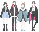 Vtuberデビューのお手伝いいたします キャラデザからモデリング、SDキャラも！ イメージ3