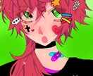 推しやオリジナル絵を描きます 推しやオリジナルキャラに好きなデコレーションをしよう イメージ1