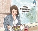 柔らかいタッチで思い出を彩ります SNSアイコン、ウェルカムボード、記念品等に使える似顔絵です イメージ4