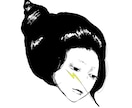 雰囲気のあるアートな女の子描きます 繊細なタッチでデザイン性のあるイラスト イメージ2
