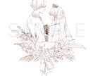 今っぽくておしゃれなウェルカムボードを作成します ｜繊細な線画×韓国風デザインでおしゃれに イメージ3