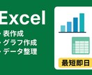 Excel表・グラフ作成・データ整理・分析します 「データをわかりやすく！整理・集計・分析代行」 イメージ1