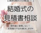 結婚式のお見積り添削します 【契約前限定】元プランナーが第三者目線で添削＆アドバイス イメージ1