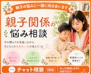 親子関係に悩む方へ／その気持ち、一緒に整理します 子どもとの関わり・親との関わり方を考える、チャット相談5往復 イメージ1