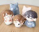 あなたの子立体にします うちのこねんど3cm程の小さな陶芸。いっしょにおでかけも◎ イメージ7