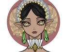厚塗りのアイコンを描きます 肩上までのオリジナルイラストを描きます。 イメージ4