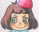 貴方のSNS用のアイコンを色鉛筆で描きます 柔らかい色合いの色鉛筆のアイコンはいかがですか？ イメージ1