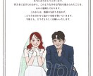幸せなウェディングの一時を貴方色に染めます 好きなモノだけの世界に一つだけのウェディングイラスト イメージ2
