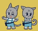 商用可！レトロで個性的、動物キャラセット作ります 広報・配信・グッズにも使えます◎ イメージ5