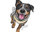 アナログ、デジタルどちらでも描けます 愛犬家のための世界に一つの愛犬似顔絵♡ イメージ1