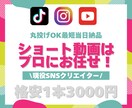 丸投げ◎最短当日トレンドショート動画編集します TikTok・Instagram・YouTubeなど！ イメージ1