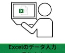 Excelのデータ入力承ります Excelが苦手な方のために手伝います イメージ1