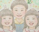 ほんわか優しい♡似顔絵描きます 家族やペットの似顔絵を、手書きで心温まる作品に仕上げます イメージ2