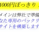 1000円であなた用のドメインからリンクします 弊社独自選定の中古ドメインであなた専用の被サイトを作成 イメージ1