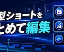 縦型ショート動画を10本まとめて編集します まとめて出す人のための、量産用の編集です イメージ1